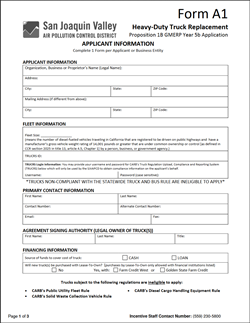 HD Truck Replacement Form